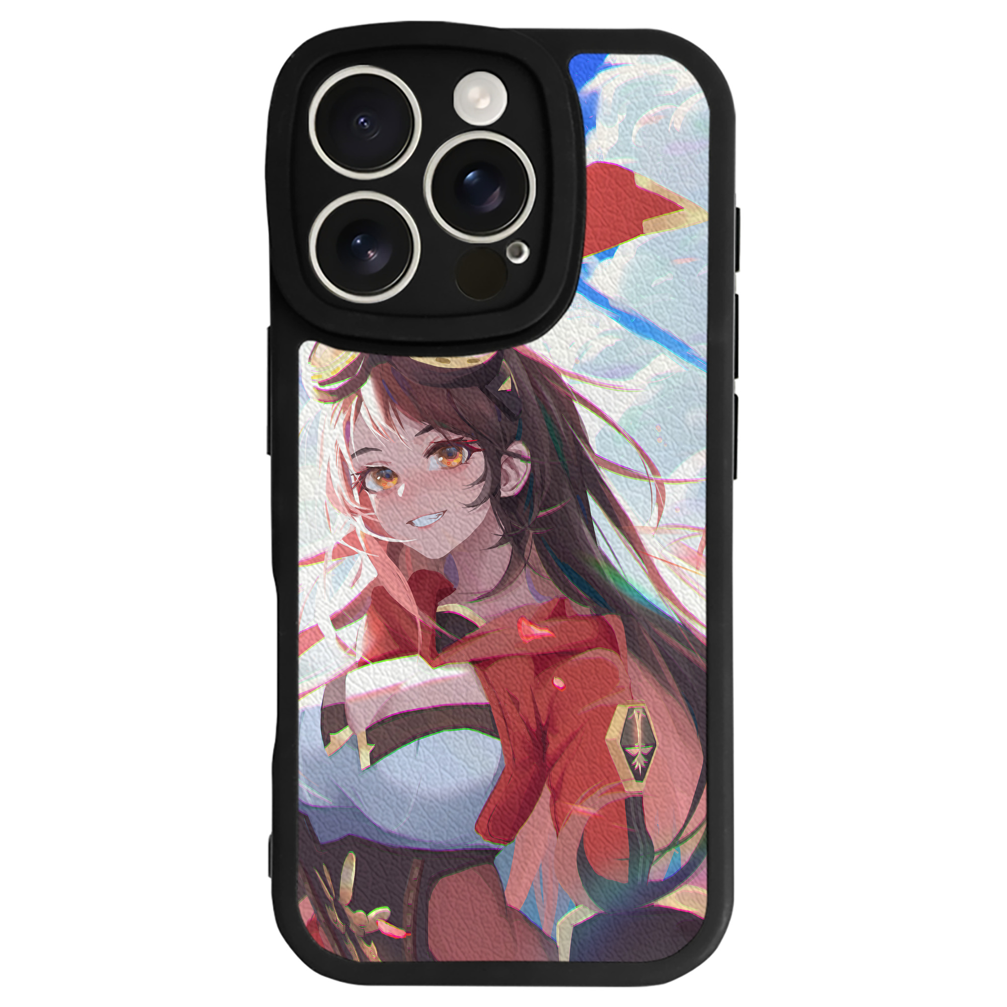 げんし神 genshin 【iPhone 16シリーズ対応】シリコンスマホケース（レザー調） 材質：シリコン